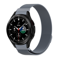 Samsung Galaxy Watch 4 Classic - 42mm / 46mm - Milanese bandje (ronde connector) - Space Grey afbeelding
