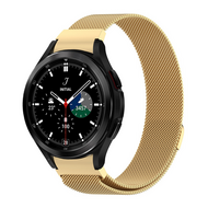Samsung Galaxy Watch 4 Classic - 42mm / 46mm - Milanese bandje (ronde connector) - Goud afbeelding