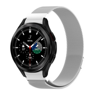 Samsung Galaxy Watch 4 Classic - 42mm / 46mm - Milanese bandje (ronde connector) - Zilver afbeelding