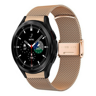 Samsung Galaxy Watch 4 Classic - 42mm & 46mm - Milanese bandje met klemsluiting - Champagne goud afbeelding