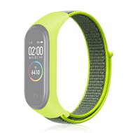 Nylon Geweven Bandje Xiaomi Mi Band 3 / 4 / 5 / 6 / 7 - Groen afbeelding