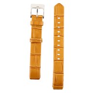 Lederen bandje Fitbit Alta - Lichtbruin Crocodile afbeelding
