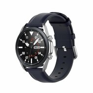 Classic leren bandje - Donkerblauw - Samsung Galaxy Watch 4 Classic - 42mm & 46mm afbeelding