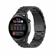 Garmin Vivoactive 4 / 4L - Stalen schakelband - Zwart afbeelding