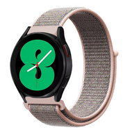 Garmin Vivoactive 4 / 4L - Sport Loop nylon bandje - Zand roze afbeelding
