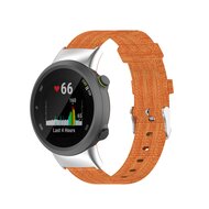 Nylon canvas bandje - Oranje - Garmin Forerunner 45 / 45S afbeelding