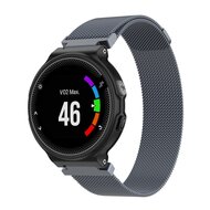 Garmin Forerunner 220 / 230 / 235 / 620 / 630 / 735 (XT) - Milanese bandje - Small - Space Grey afbeelding
