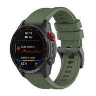Siliconen sportbandje - Leger groen - Garmin Fenix 7X / 6X / 5X afbeelding