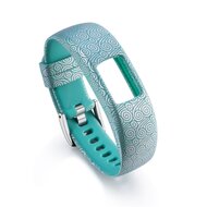Siliconen sportbandje - Draw Design groen - Garmin Vivofit 4 afbeelding