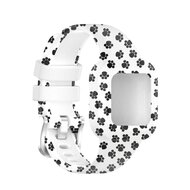 Siliconen bandje met print - Dieren pootjes - Garmin Vivofit Junior 3 afbeelding