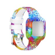 Siliconen bandje met print - Verfprint - Garmin Vivofit Junior 3 afbeelding