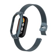Milanese bandje met case - Space grey - Xiaomi Mi Band 8