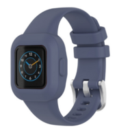 Siliconen one color bandje - Blauwgrijs - Garmin Vivofit Junior 3 afbeelding