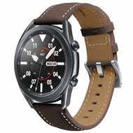 Premium Leather bandje - Donkerbruin - Samsung Galaxy Watch 5 (Pro) - 40mm / 44mm / 45mm afbeelding