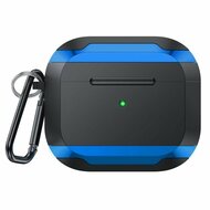 AirPods 3 hoesje - TPU - Anti fall series - Zwart / Blauw afbeelding