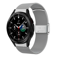 Samsung Galaxy Watch 4 Classic - 42mm & 46mm - Milanese bandje met klemsluiting - Zilver afbeelding
