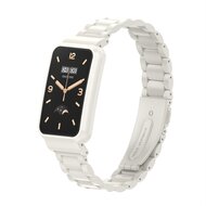Metalen schakelband met case - Wit - Xiaomi Smart band 7 Pro afbeelding