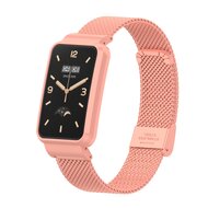 Milanese bandje met case - Roze - Xiaomi Smart band 7 Pro afbeelding
