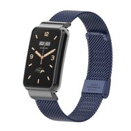 Milanese bandje met case - Donkerblauw - Xiaomi Smart band 7 Pro afbeelding