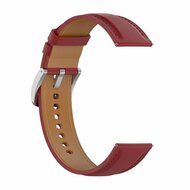 Luxe leren bandje - Bordeaux - Garmin Vivoactive 6 / Vivoactive 5 / Vivoactive 3 afbeelding