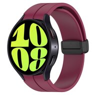 D-buckle sportbandje - Bordeaux - Samsung Galaxy Watch 6 Classic - 47mm & 43mm afbeelding