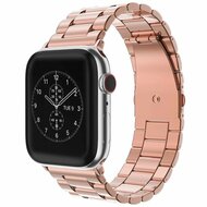 Stalen schakelband - Rosé goud - Geschikt voor Apple watch 38mm / 40mm / 41mm