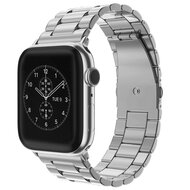 Stalen schakelband - Zilver - Geschikt voor Apple watch 42mm / 44mm / 45mm / 49mm