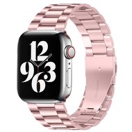 Stalen schakelband - Rosé pink - Geschikt voor Apple watch 42mm / 44mm / 45mm / 49mm