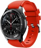 Siliconen sportbandje - Rood - Geschikt voor Samsung Galaxy Watch 3 (45mm) - Galaxy Watch 46mm - Samsung Gear S3 Classic & Frontier afbeelding