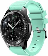 Siliconen sportbandje - Mint groen - Geschikt voor Samsung Galaxy Watch 3 (45mm) - Galaxy Watch 46mm - Samsung Gear S3 Classic & Frontier afbeelding