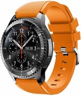 Siliconen sportbandje - Oranje - Geschikt voor Samsung Galaxy Watch 3 (45mm) - Galaxy Watch 46mm - Samsung Gear S3 Classic & Frontier afbeelding