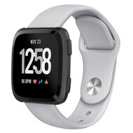 Fitbit Versa 1 / 2 & Lite siliconen bandje - Maat: Small - Grijs afbeelding