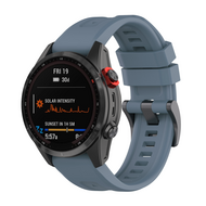 Siliconen sportbandje - Grijsblauw - Garmin Fenix 7 / 6 / 5 afbeelding