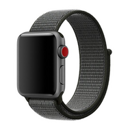Sport Loop nylon bandje - Grijs met donkergroen - Geschikt voor Apple Watch 44mm / 45mm / 46mm / 49mm afbeelding
