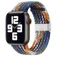 Braided nylon bandje - Multicolor - Geschikt voor Apple Watch 38mm / 40mm / 41mm / 42mm afbeelding