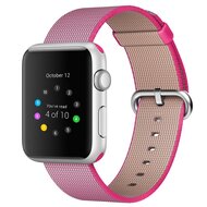 Nylon bandje - Roze - Geschikt voor Apple Watch 44mm / 45mm / 46mm / 49mm afbeelding