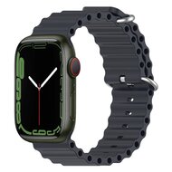 Ocean bandje - Donkerblauw - Geschikt voor Apple Watch 38mm / 40mm / 41mm / 42mm afbeelding