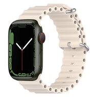 Ocean bandje - Starlight - Geschikt voor Apple Watch 38mm / 40mm / 41mm / 42mm afbeelding