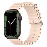 Ocean bandje - Lichtroze - Geschikt voor Apple Watch 38mm / 40mm / 41mm / 42mm afbeelding