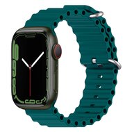 Ocean bandje - Donkergroen - Geschikt voor Apple Watch 38mm / 40mm / 41mm / 42mm afbeelding