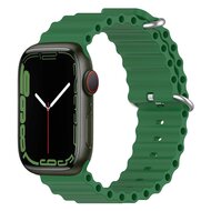 Ocean bandje - Groen - Geschikt voor Apple Watch 38mm / 40mm / 41mm / 42mm afbeelding