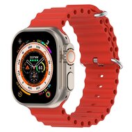 Ocean bandje - Rood - Geschikt voor Apple Watch 44mm / 45mm / 46mm / 49mm afbeelding