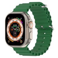 Ocean bandje - Groen - Geschikt voor Apple Watch 44mm / 45mm / 46mm / 49mm afbeelding
