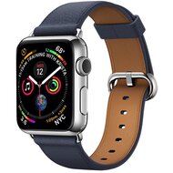 Classic lederen bandje - Midnight blue - Geschikt voor Apple Watch 44mm / 45mm / 46mm / 49mm afbeelding