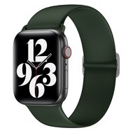 Elastische Solo Loop bandje - Groen - Geschikt voor Apple Watch 38mm / 40mm / 41mm / 42mm afbeelding