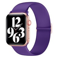 Elastische Solo Loop bandje - Paars - Geschikt voor Apple Watch 44mm / 45mm / 46mm / 49mm afbeelding