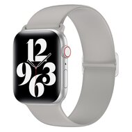 Elastische Solo Loop bandje - Grijs - Geschikt voor Apple Watch 44mm / 45mm / 46mm / 49mm afbeelding