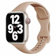 Sportbandje Slim Fit - Cappuccino - Geschikt voor Apple Watch 38mm / 40mm / 41mm / 42mm afbeelding