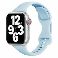 Sportbandje Slim Fit - Lichtblauw - Geschikt voor Apple Watch 44mm / 45mm / 46mm / 49mm afbeelding