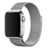 Milanese RVS bandje - Zilver - Geschikt voor Apple Watch 44mm / 45mm / 46mm / 49mm afbeelding
